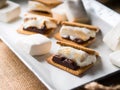 Home made smore marshmallow treat for kids