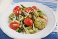 Home made spinach gnocchi Royalty Free Stock Photo