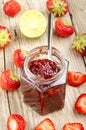 Home made strawberry marmalade Royalty Free Stock Photo