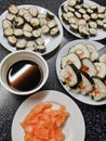 home made sushi Royalty Free Stock Photo