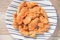 Home Made Taiwaness Fried Popcorn Chicken Delicious Food, Place for Text, Late-night Supper in Night Market, Top View Royalty Free Stock Photo