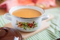 Home made vegetable soup Royalty Free Stock Photo
