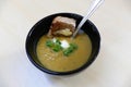 Home Made Vegetable Soup and Toast Royalty Free Stock Photo