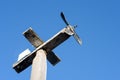 Home Made Wooden Airplane Weather Vane