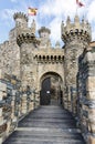 Home or main entrance of Templar castle in Ponferrada, the Bierzo