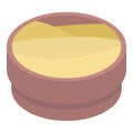 Home mayonnaise icon, isometric style