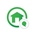 Home and message vector icon Royalty Free Stock Photo