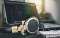 Home Music Computer Music Equipments Royalty Free Stock Photo