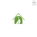 home nature logo design inspiration vector icon element isolated Royalty Free Stock Photo