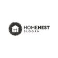 Home nest logo design,vector,illustration