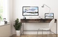 home office devices responsive design Royalty Free Stock Photo