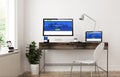 home office devices web desing modern