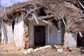 Home. Old damage adobe house Royalty Free Stock Photo