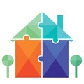Home ownership puzzle Royalty Free Stock Photo