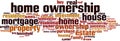 Home ownership word cloud Royalty Free Stock Photo