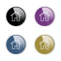 Home page colored button set