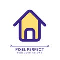 Home page pixel perfect RGB color ui icon Royalty Free Stock Photo