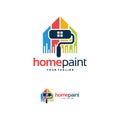 Home paint logo design template