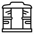 Home pergola icon outline vector. House pavilion