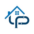 home pipe installation plumbing logo design vector symbol illustration Royalty Free Stock Photo