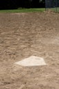 Home plate with first base Royalty Free Stock Photo