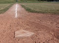 Home Plate Left Side Royalty Free Stock Photo