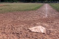 Home Plate Right Side Royalty Free Stock Photo