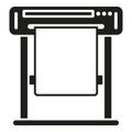 Home plotter icon simple vector. Digital print Royalty Free Stock Photo