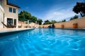 Home with a pool Royalty Free Stock Photo