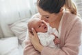 Mom with newborn baby Royalty Free Stock Photo