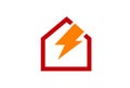 Home Power Logo Design Illustration