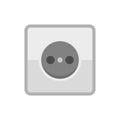 Home power socket icon flat isolated vector Royalty Free Stock Photo