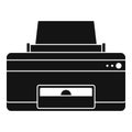 Home printer icon, simple style Royalty Free Stock Photo