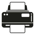 Home printer icon simple vector. Digital print Royalty Free Stock Photo