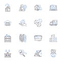 Home-produced line icons collection. Homemade, Artisanal, Handcrafted, Homegrown, Organic, Local, Farmstead vector and