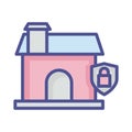 Home protection Isolated Vector icon which can easily modify or edit Royalty Free Stock Photo