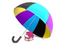 Home and protective umbrella.