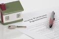 Home purchase agreements Royalty Free Stock Photo