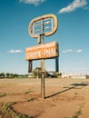 Home of Quality Food Drive-Inn sign on Route 66 in Tucumcari, New Mexico