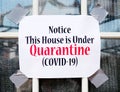 Home Quarantine COVID-19 Royalty Free Stock Photo