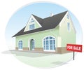 Home, realty for sale. Vector Royalty Free Stock Photo