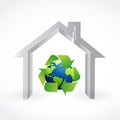 home recycling illustration design