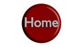 home red button for modern web interface Royalty Free Stock Photo