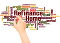 Home Refinance word cloud hand writing concept Royalty Free Stock Photo