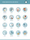 Home renovation and repair icons