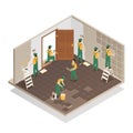 Home Renovation Isometric Composition