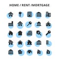 Home/Rent/Mortage Icons Set