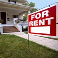 Home For Rent Sign Royalty Free Stock Photo