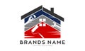 Home repaint and repair vector logo