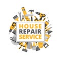 Home repair. Construction tools. Hand tools for home renovation